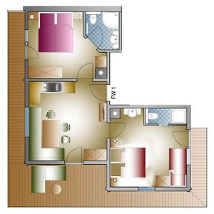 Appartement met Twee Slaapkamers